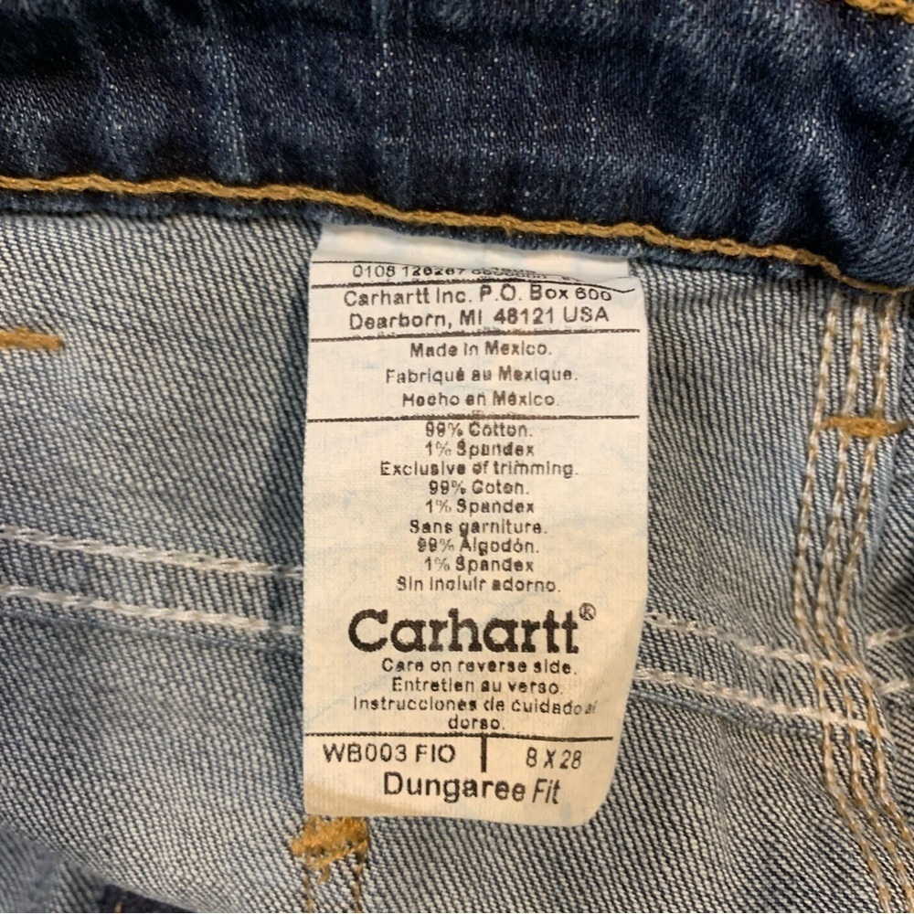 NWT Carhartt Women's Relaxed Fit Double-Front Carpenter Jeans - Picture 6 of 6